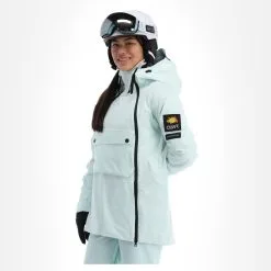 ColourWear, Cake 2.0 Jackorak Ski-jas Dames Light Turquoise Blauw 18 ColourWear, Cake 2.0 Jackorak Ski-jas Dames Light Turquoise Blauw -Ski-Jassen Winkel colourwear cake 2 0 jackorak aa jas gevoerd dames light turquoise 22colou109v1 BI 04