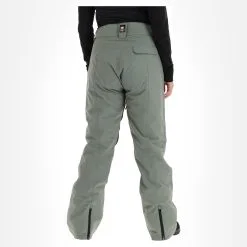 ColourWear, Cork Pant Skibroek Dames Grey Groen -Ski-Jassen Winkel colourwear cork pant ba skibroek gevoerd dames grey groen 22colou111v5 BI 03