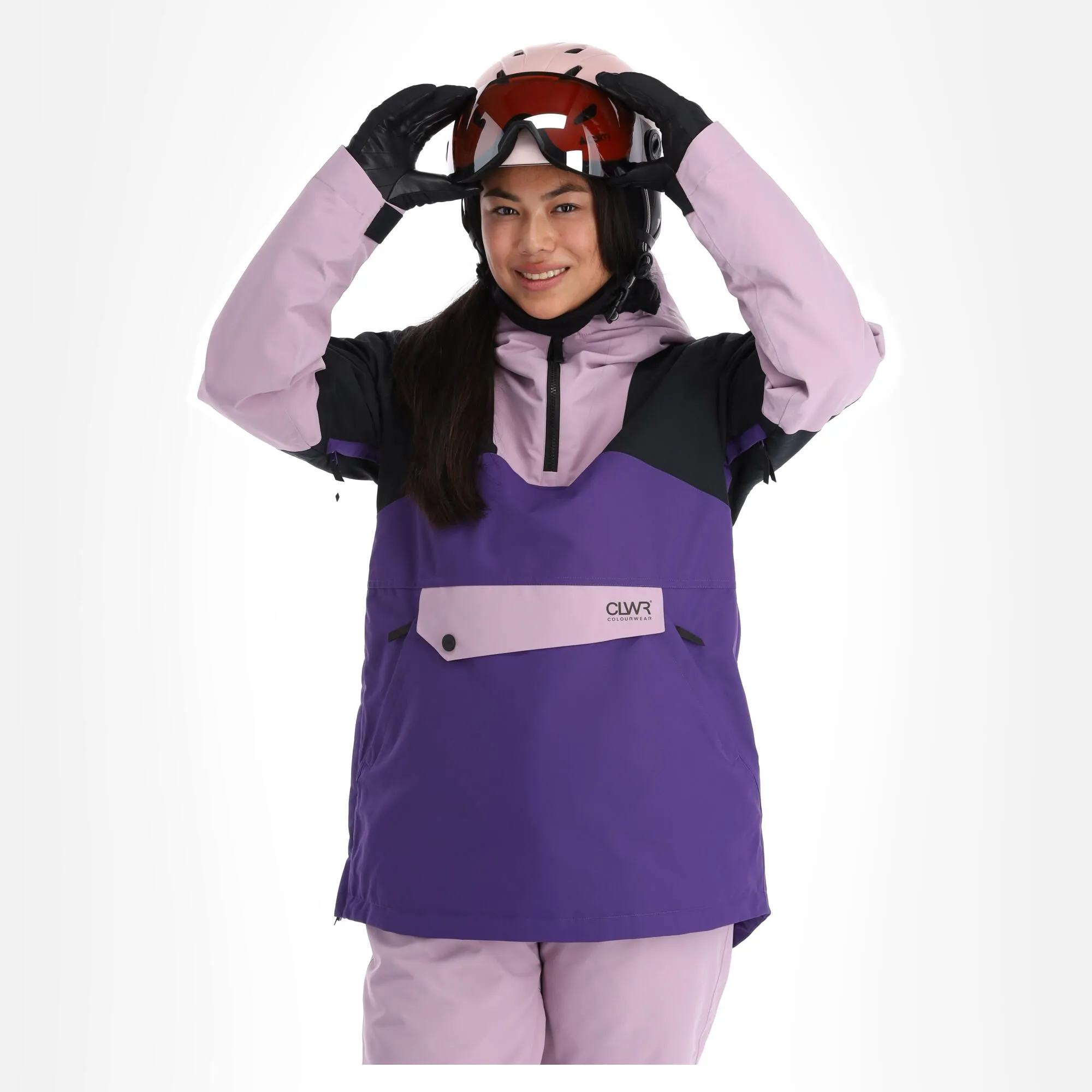 ColourWear, Homage Anorak Winter Anorak Dames Paars 3 ColourWear, Homage Anorak Winter Anorak Dames Paars