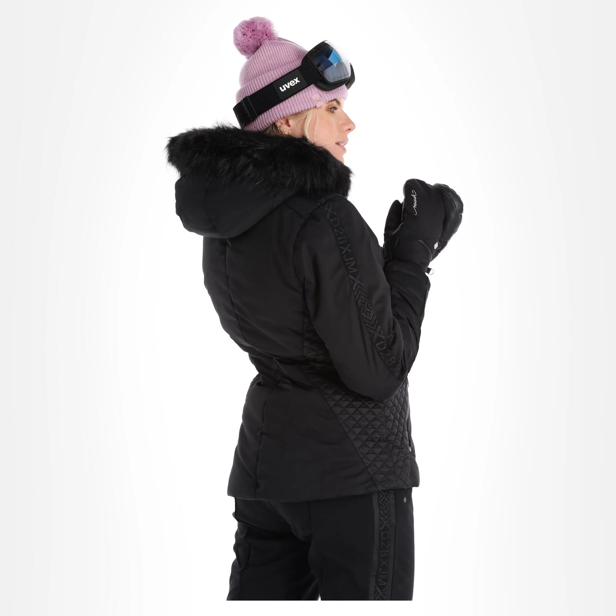 Dare 2b X Julien Macdonald, Mastery Ski-jas Dames Zwart 4 Dare 2b X Julien Macdonald, Mastery Ski-jas Dames Zwart - Afbeelding 2