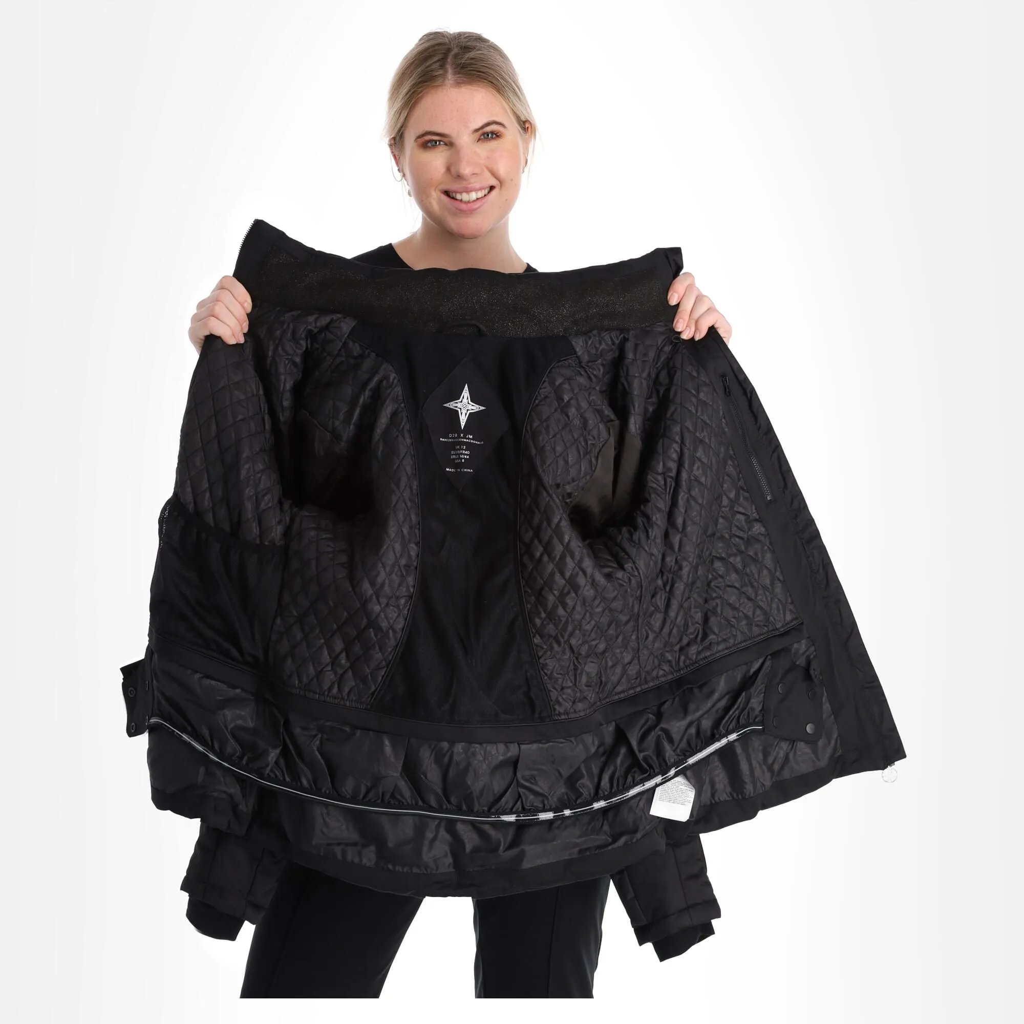 Dare 2b X Julien Macdonald, Mastery Ski-jas Dames Zwart 7 Dare 2b X Julien Macdonald, Mastery Ski-jas Dames Zwart - Afbeelding 5