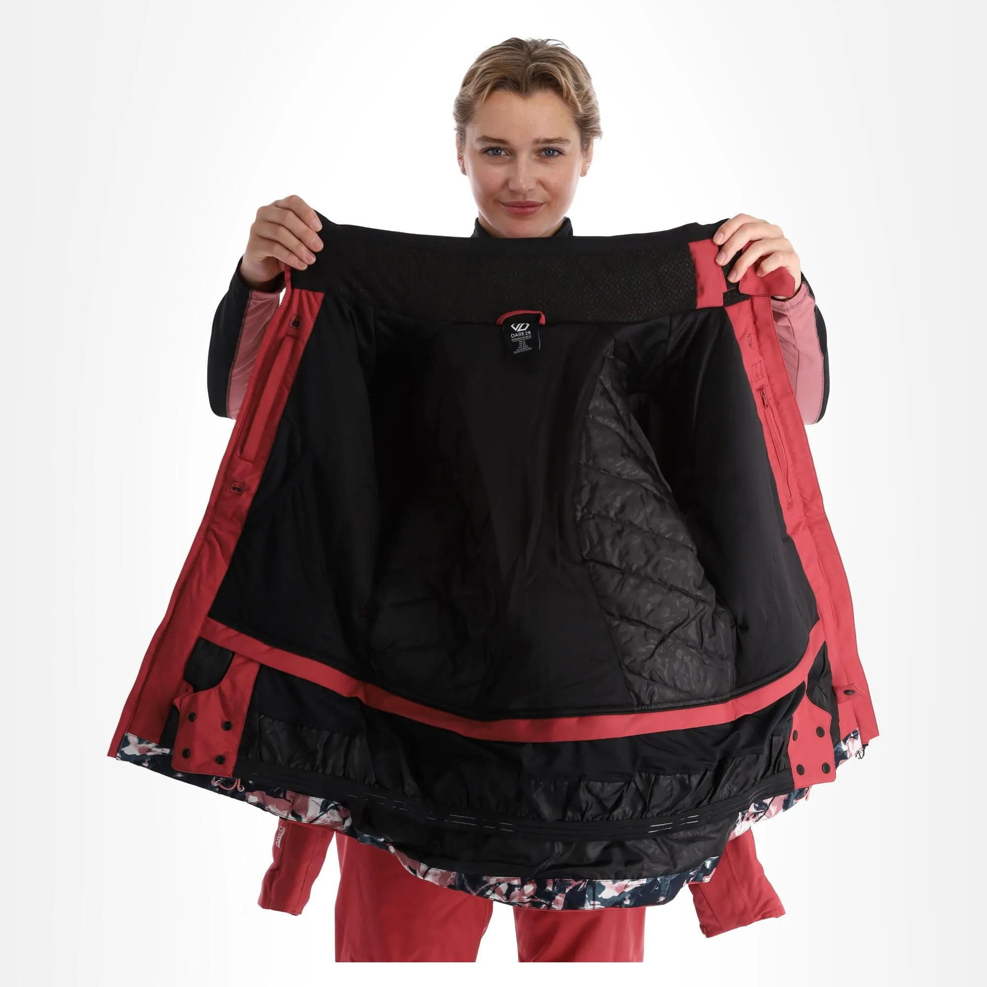 Dare2b, Conveyed Ski-jas Dames Earth Roze, Zwart 7 Dare2b, Conveyed Ski-jas Dames Earth Roze, Zwart - Afbeelding 5