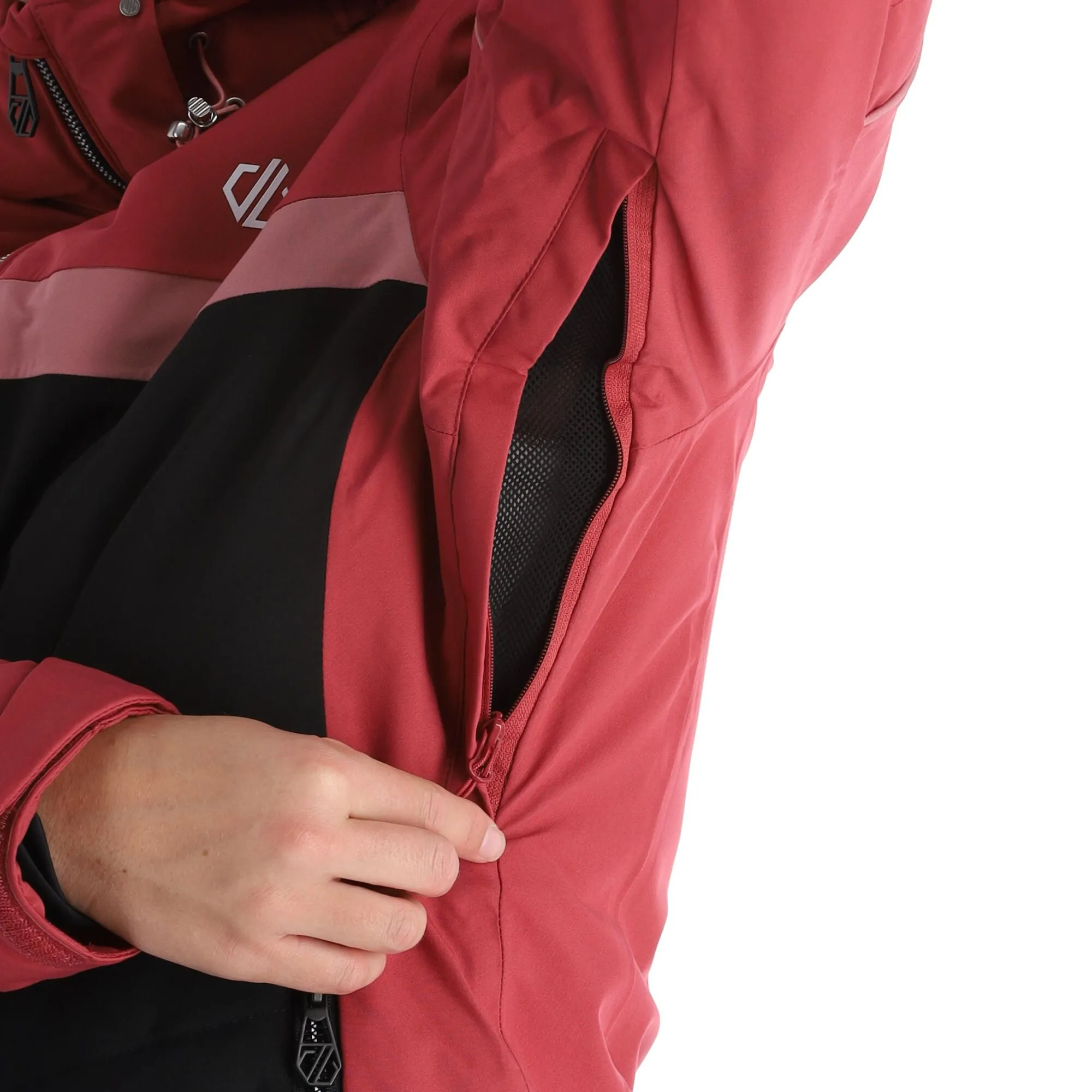 Dare2b, Conveyed Ski-jas Dames Earth Roze, Zwart 11 Dare2b, Conveyed Ski-jas Dames Earth Roze, Zwart - Afbeelding 9