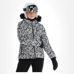 Dare2b, Glamorize III Ski-jas Dames Leopard Fusion Print Wit, Zwart 14 Dare2b, Glamorize III Ski-jas Dames Leopard Fusion Print Wit, Zwart -Ski-Jassen Winkel dare2b glamorize iii aa jas gevoerd dames leopard fusion print 22dare2159v4 BI 04