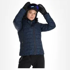 Dare2b, Glamorize III Ski-jas Dames Leopard Fusion Print Moonlight Denim Blauw -Ski-Jassen Winkel dare2b glamorize iii aa jas gevoerd dames leopard fusion print 22dare2159v5 BI 04