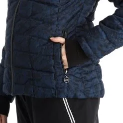 Dare2b, Glamorize III Ski-jas Dames Leopard Fusion Print Moonlight Denim Blauw -Ski-Jassen Winkel dare2b glamorize iii aa jas gevoerd dames leopard fusion print 22dare2159v5 BI 10