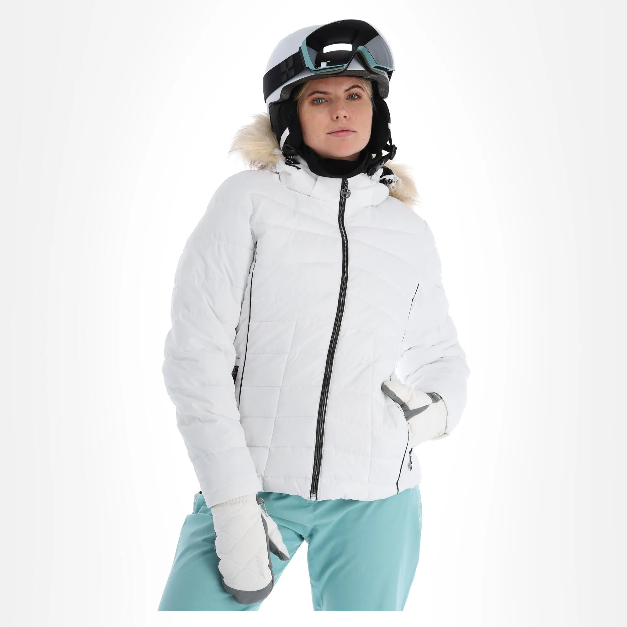 Dare2b, Glamorize III Ski-jas Dames Wit 5 Dare2b, Glamorize III Ski-jas Dames Wit - Afbeelding 3