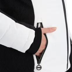 Dare2b, Prestige II Ski-jas Dames Monochrome Print Wit, Zwart -Ski-Jassen Winkel dare2b prestige ii aa jas gevoerd dames monochrome print wit 22dare2157v1 BI 10