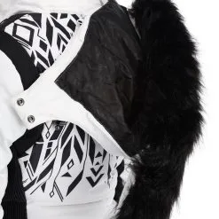 Dare2b, Prestige II Ski-jas Dames Monochrome Print Wit, Zwart -Ski-Jassen Winkel dare2b prestige ii aa jas gevoerd dames monochrome print wit 22dare2157v1 BI 11