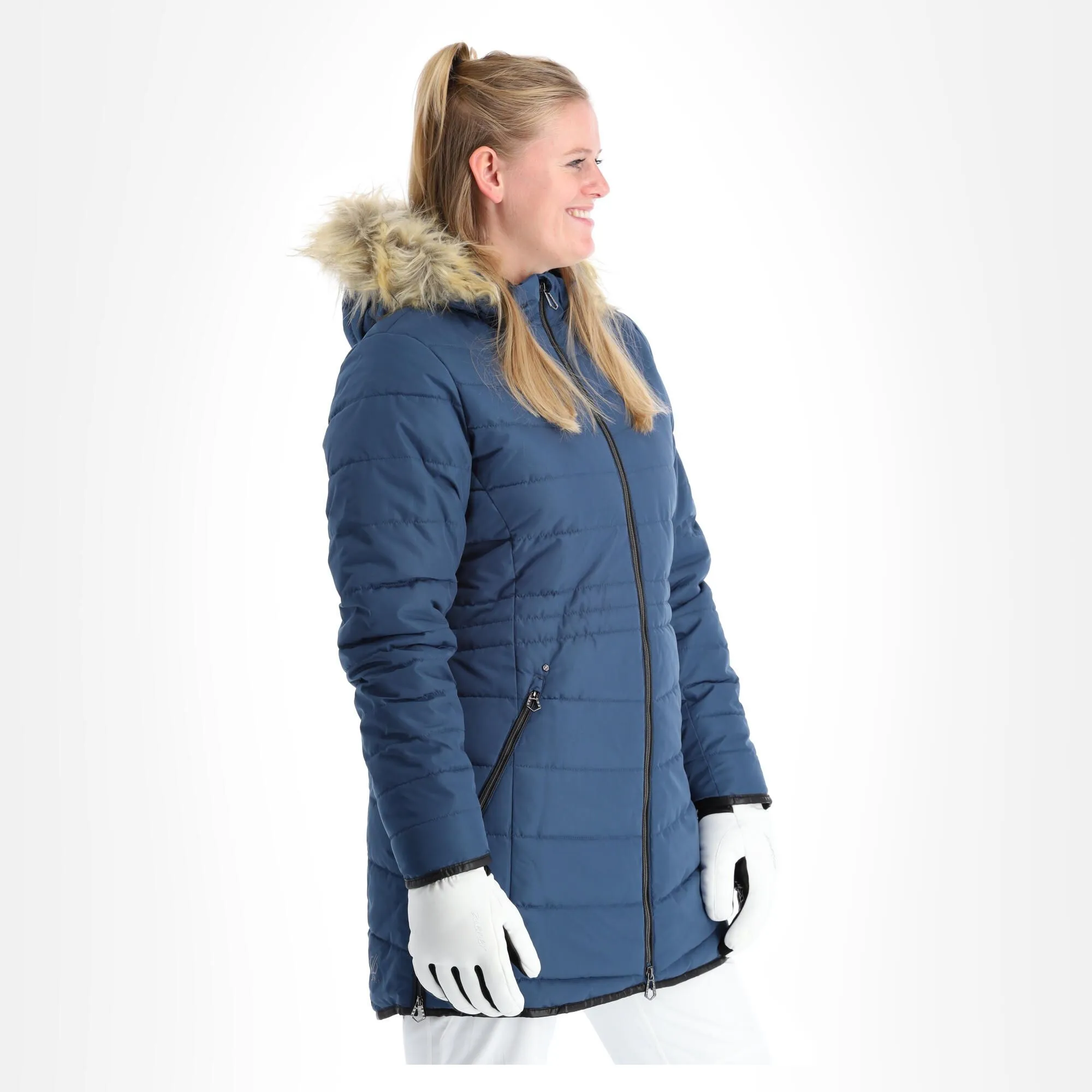 Dare2b, Striking Jacket Ski-jas Dames Dark Denim Blauw 5 Dare2b, Striking Jacket Ski-jas Dames Dark Denim Blauw - Afbeelding 3