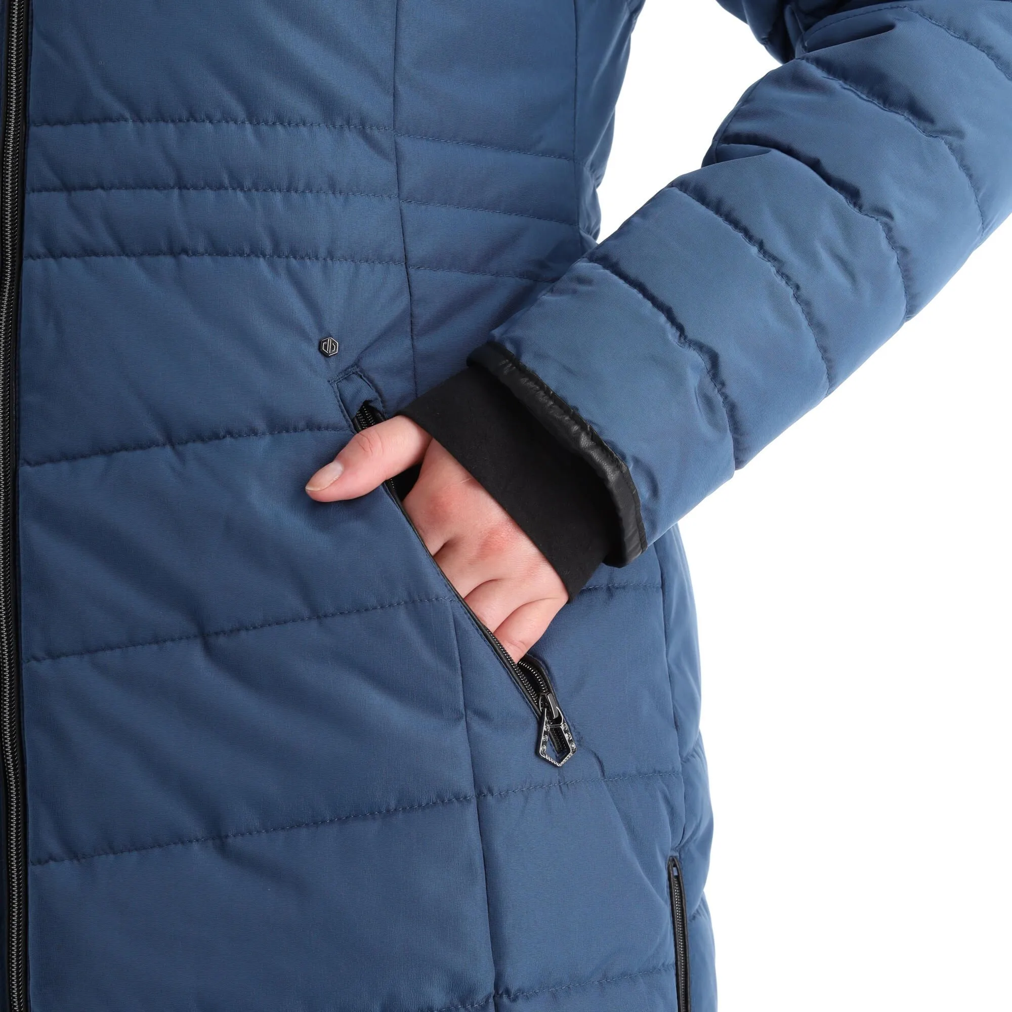 Dare2b, Striking Jacket Ski-jas Dames Dark Denim Blauw 8 Dare2b, Striking Jacket Ski-jas Dames Dark Denim Blauw - Afbeelding 6