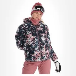 Dare2b, Verdict Ski-jas Dames Abstract Floral Print Mesa Roze