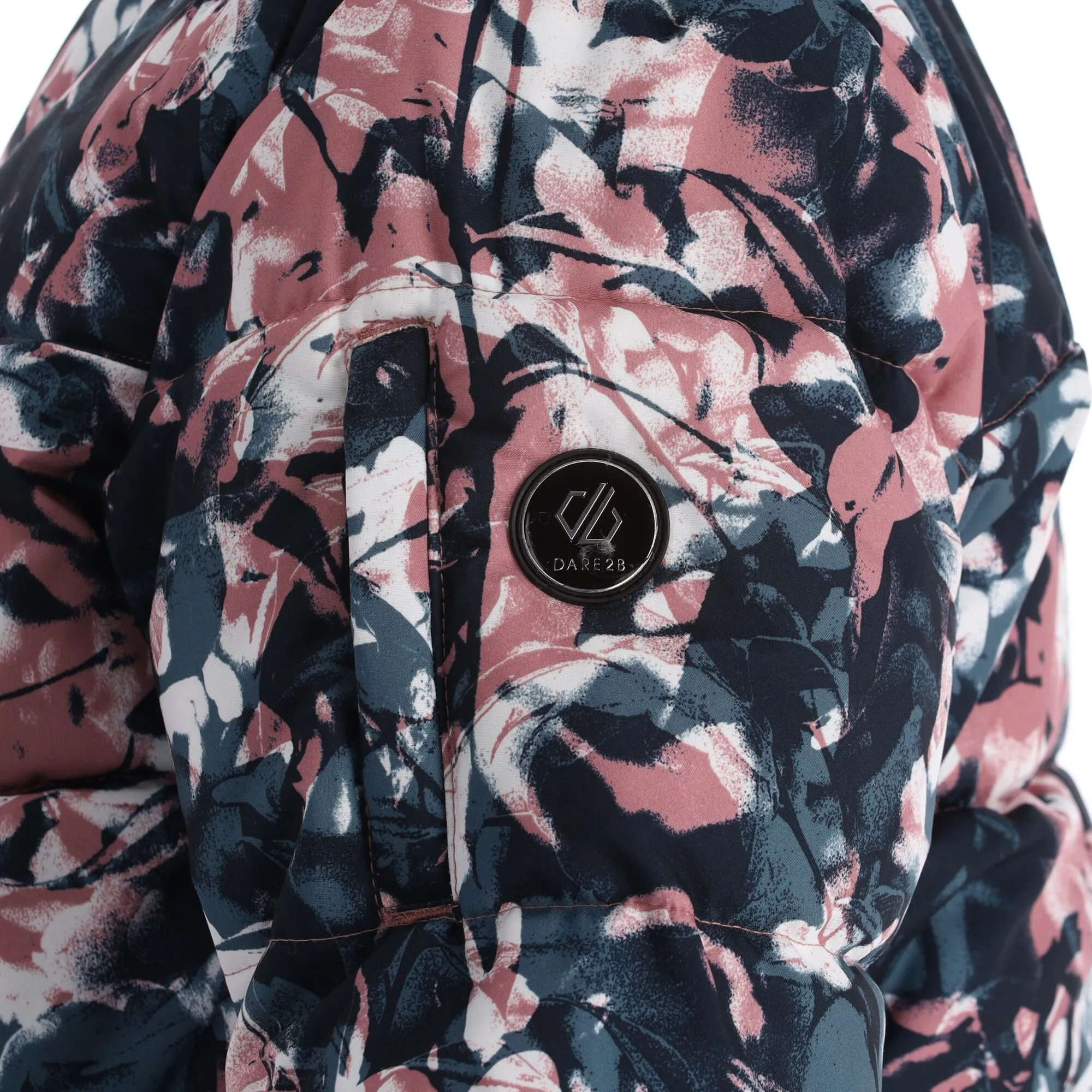 Dare2b, Verdict Ski-jas Dames Abstract Floral Print Mesa Roze 14 Dare2b, Verdict Ski-jas Dames Abstract Floral Print Mesa Roze - Afbeelding 12