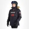 Geographical Norway, Boomera Rol-Art1 Lady 068 Winter Anorak Dames Navy Blauw -Ski-Jassen Winkel geographical norway boomera rol art1 lady 068 winter anorak women AF21geo010b BI 02