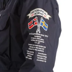 Geographical Norway, Boomera Rol-Art1 Lady 068 Winter Anorak Dames Navy Blauw -Ski-Jassen Winkel geographical norway boomera rol art1 lady 068 winter anorak women AF21geo010b BI 11