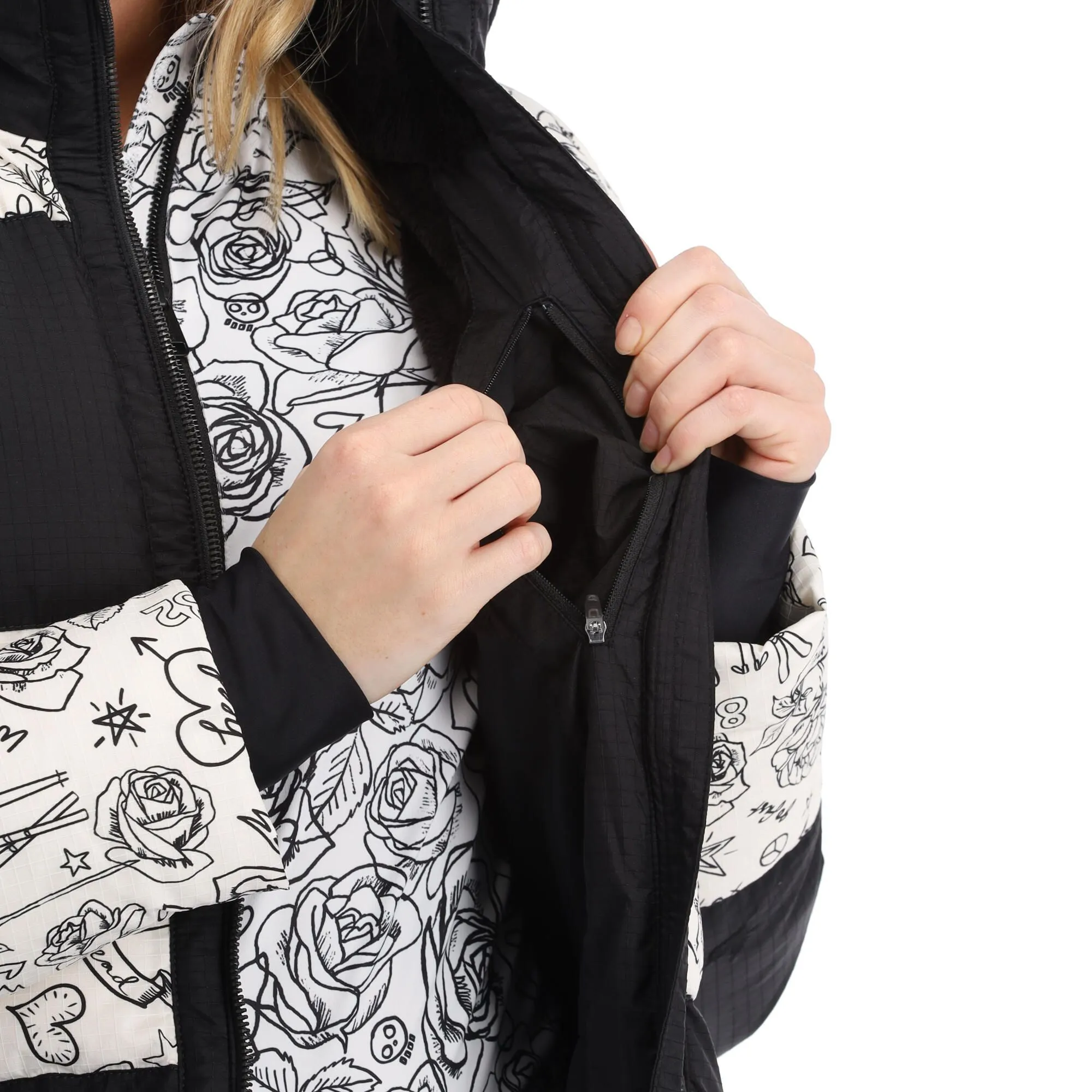 Head, Ashley Ski-jas Dames Legacy Print Ivory Wit 11 Head, Ashley Ski-jas Dames Legacy Print Ivory Wit - Afbeelding 9