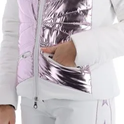 High Society, Harper Ski-jas Dames Lila Paars, Wit -Ski-Jassen Winkel high society ski jacket aa jas gevoerd dames lila paars wit 22highs101v1 BI 13