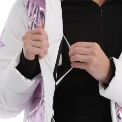 High Society, Harper Ski-jas Dames Lila Paars, Wit -Ski-Jassen Winkel high society ski jacket aa jas gevoerd dames lila paars wit 22highs101v1 BI 14