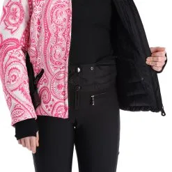 High Society, Elea Ski-jas Dames Paisley Print Roze -Ski-Jassen Winkel high society ski jacket aa jas gevoerd dames paisley print roze 22highs106v1 BI 08