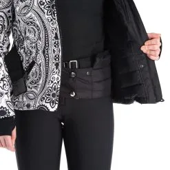 High Society, Elea Ski-jas Dames Paisley Print Zwart -Ski-Jassen Winkel high society ski jacket aa jas gevoerd dames paisley print zwart 22highs106v2 BI 08