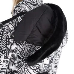 High Society, Elea Ski-jas Dames Paisley Print Zwart -Ski-Jassen Winkel high society ski jacket aa jas gevoerd dames paisley print zwart 22highs106v2 BI 09