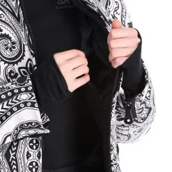 High Society, Elea Ski-jas Dames Paisley Print Zwart -Ski-Jassen Winkel high society ski jacket aa jas gevoerd dames paisley print zwart 22highs106v2 BI 10