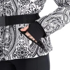 High Society, Elea Ski-jas Dames Paisley Print Zwart -Ski-Jassen Winkel high society ski jacket aa jas gevoerd dames paisley print zwart 22highs106v2 BI 13