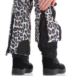 High Society, Tara Softshell Skibroek Dames Leopard Print Beige -Ski-Jassen Winkel high society softshell pants bc skibroek softshell dames leopard 22highs105v1 BI 07