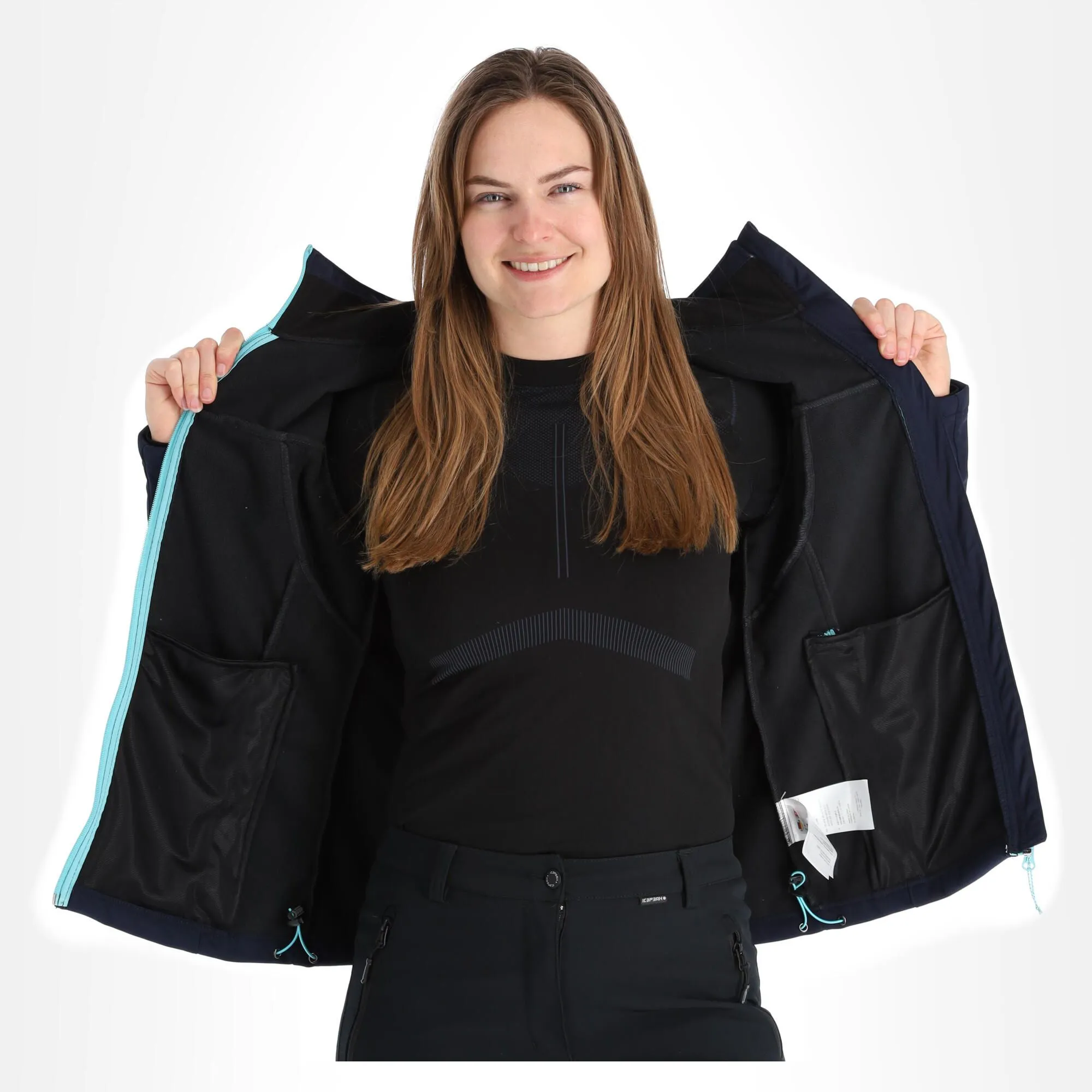 Icepeak, Boise Softshell Ski-jas Dames Dark Blauw 6 Icepeak, Boise Softshell Ski-jas Dames Dark Blauw - Afbeelding 4