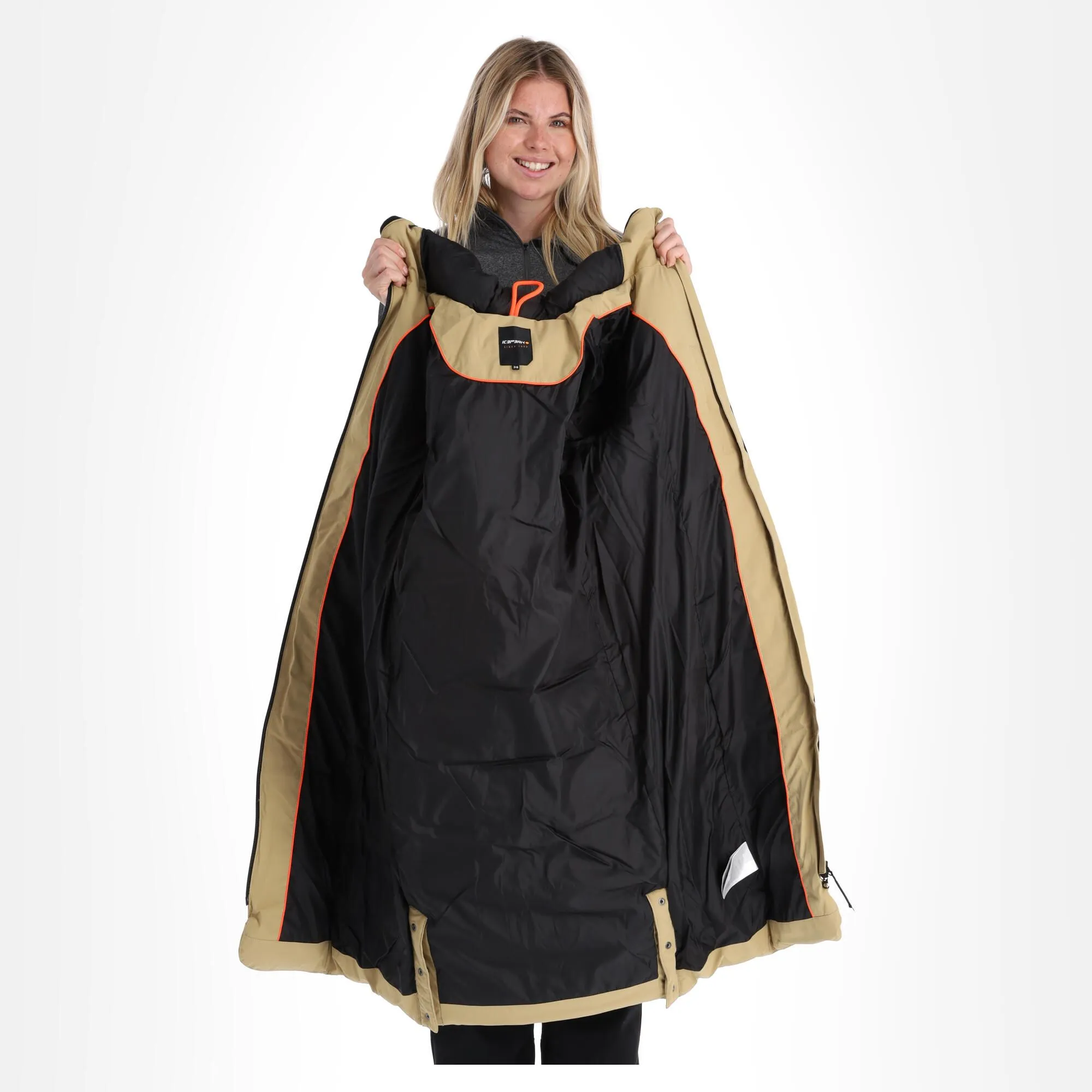 Icepeak, Brilon Winterjas Dames Beige 6 Icepeak, Brilon Winterjas Dames Beige - Afbeelding 4