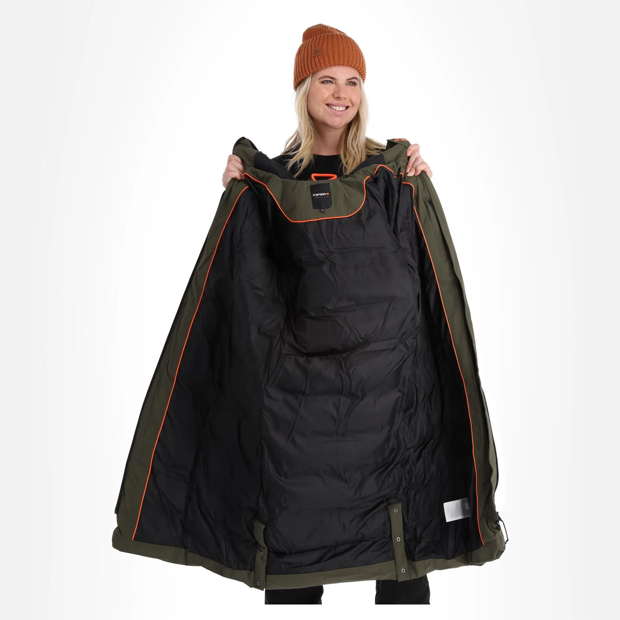Icepeak, Brilon Winterjas Dames Dark Olive Groen 7 Icepeak, Brilon Winterjas Dames Dark Olive Groen - Afbeelding 5