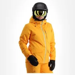 Icepeak, Cathay Ski-jas Dames Abricot Oranje -Ski-Jassen Winkel icepeak cathay aa jas gevoerd dames abricot oranje 22icepe208v3 BI 04