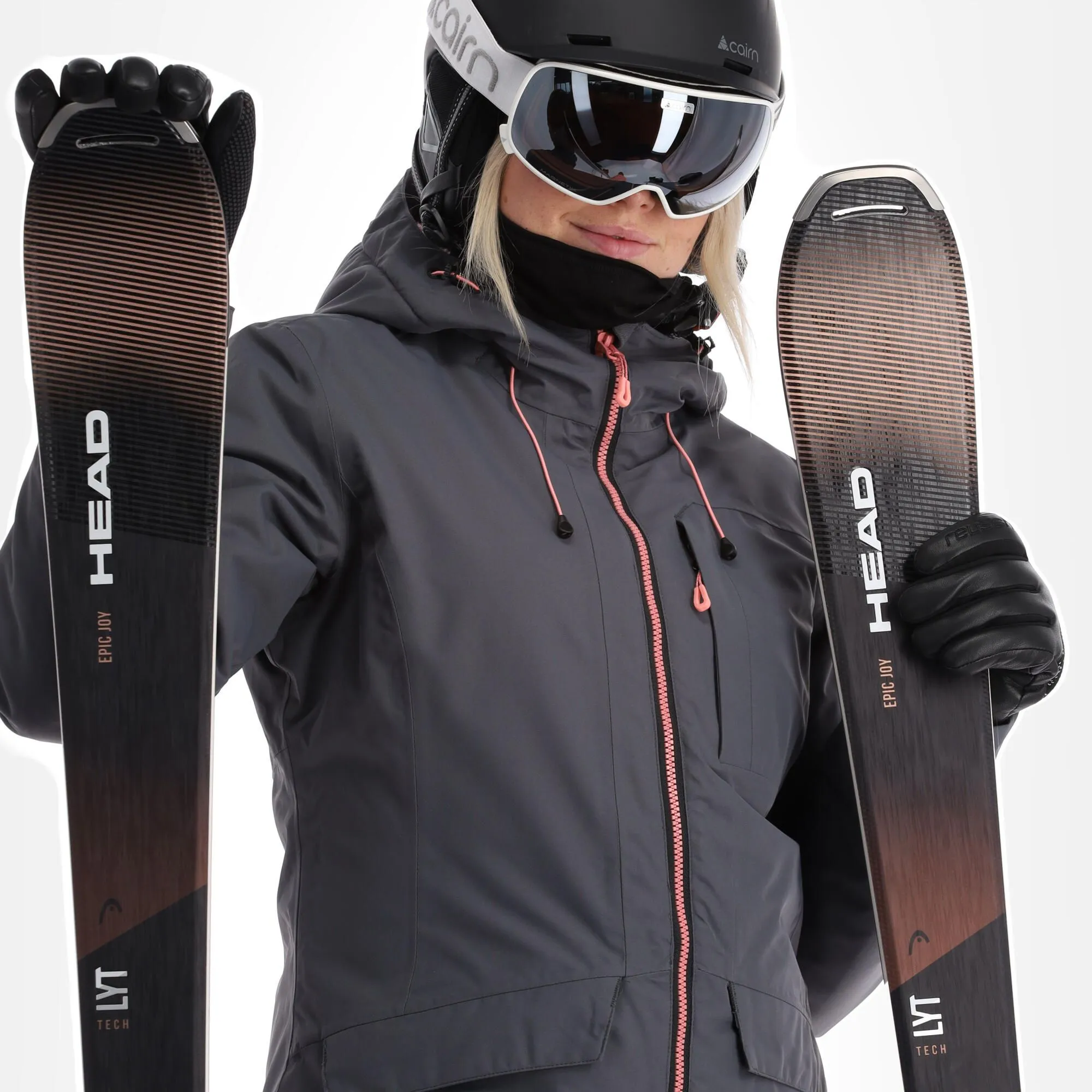 Icepeak, Cathay Ski-jas Dames Granite Grijs 6 Icepeak, Cathay Ski-jas Dames Granite Grijs - Afbeelding 4