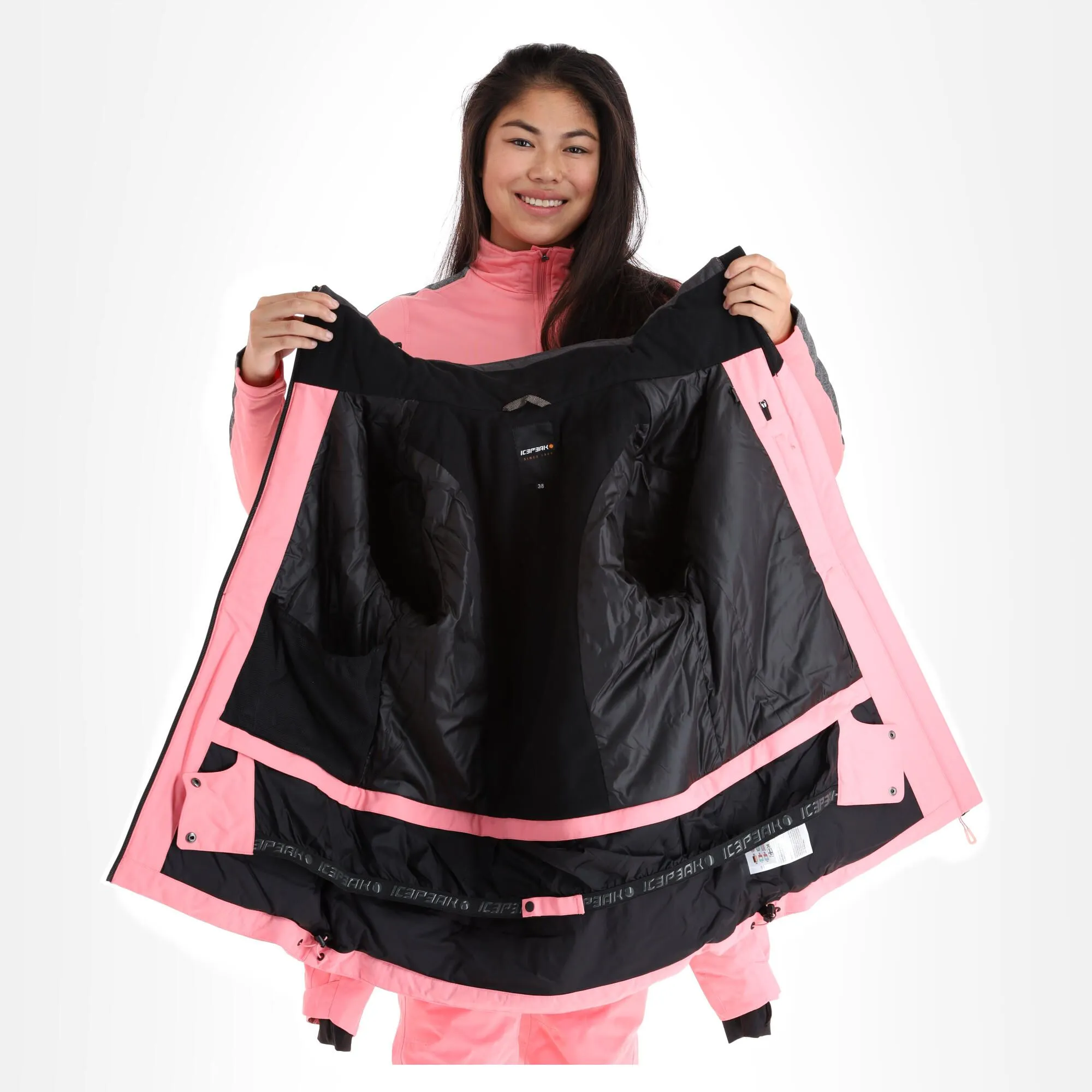 Icepeak, Cornell Ski-jas Dames Roze 7 Icepeak, Cornell Ski-jas Dames Roze - Afbeelding 5