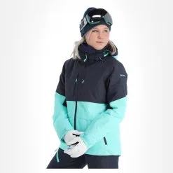 Icepeak, Cornell Ski-jas Dames Turquoise Blauw -Ski-Jassen Winkel icepeak cornell aa jas gevoerd dames turquoise blauw 22icepe205v2 BI 04