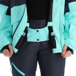 Icepeak, Cornell Ski-jas Dames Turquoise Blauw -Ski-Jassen Winkel icepeak cornell aa jas gevoerd dames turquoise blauw 22icepe205v2 BI 09