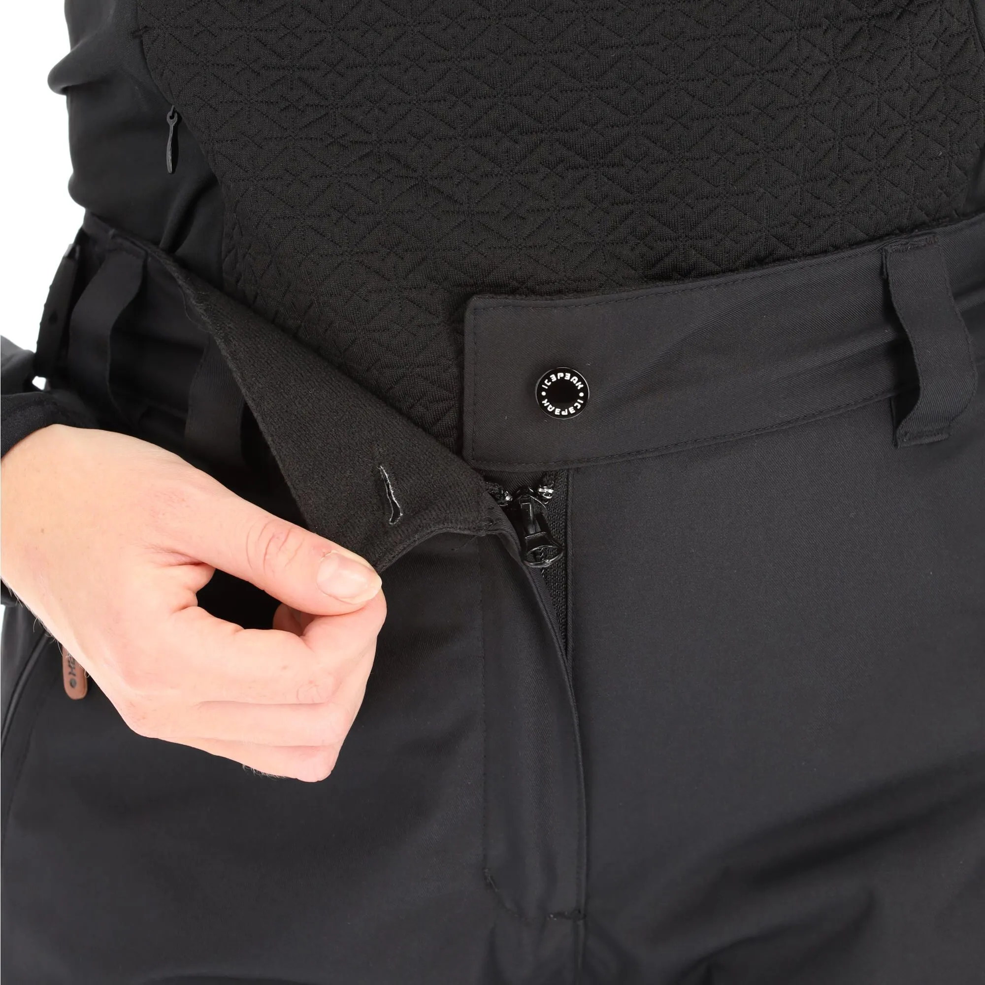 Icepeak, Curlew Skibroek Dames Zwart 6 Icepeak, Curlew Skibroek Dames Zwart - Afbeelding 4