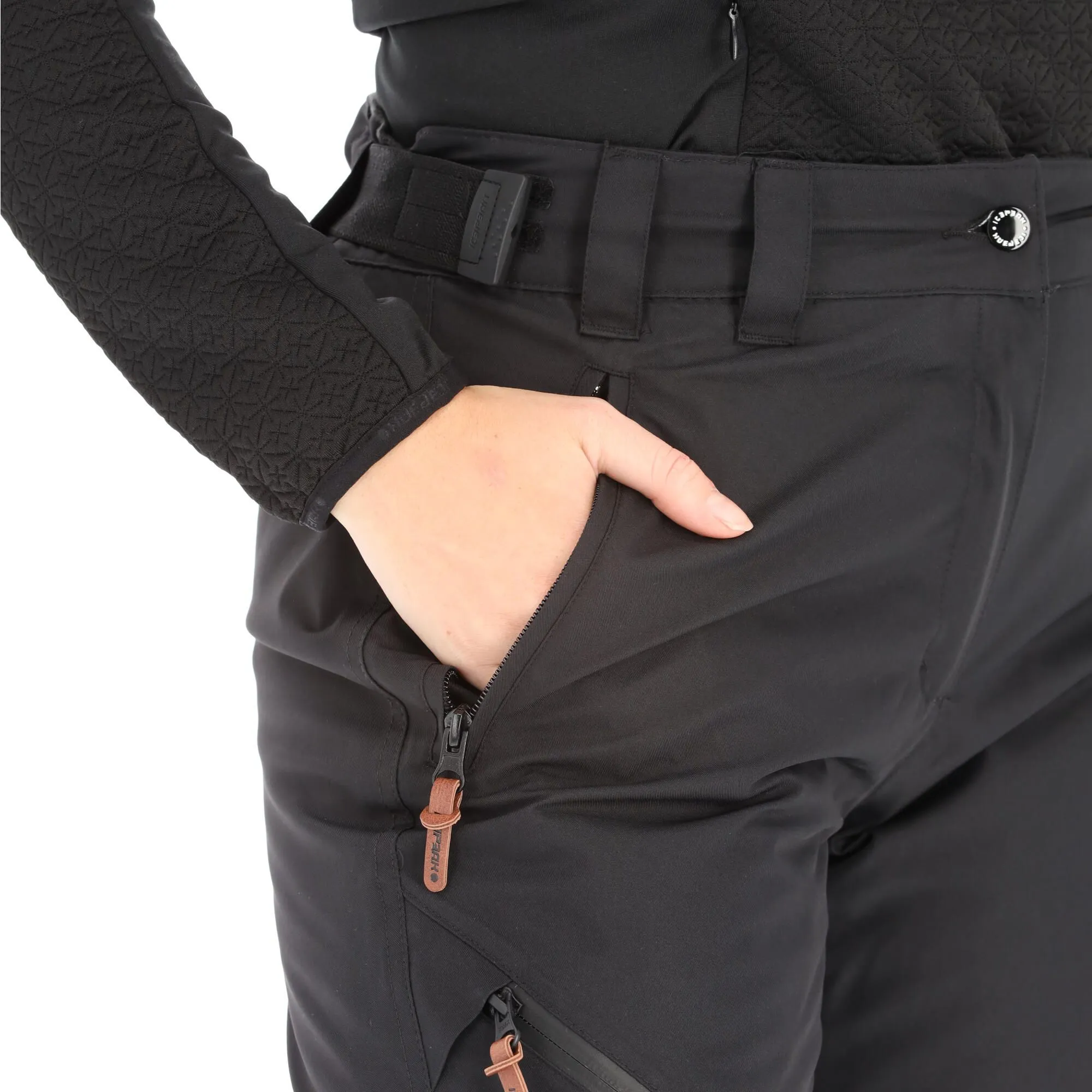 Icepeak, Curlew Skibroek Dames Zwart 8 Icepeak, Curlew Skibroek Dames Zwart - Afbeelding 6