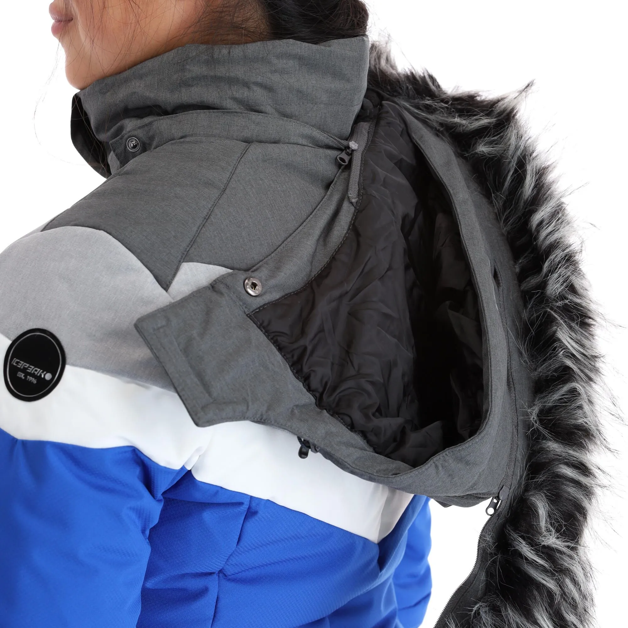 Icepeak, Electra Ski-jas Dames Blauw 9 Icepeak, Electra Ski-jas Dames Blauw - Afbeelding 7