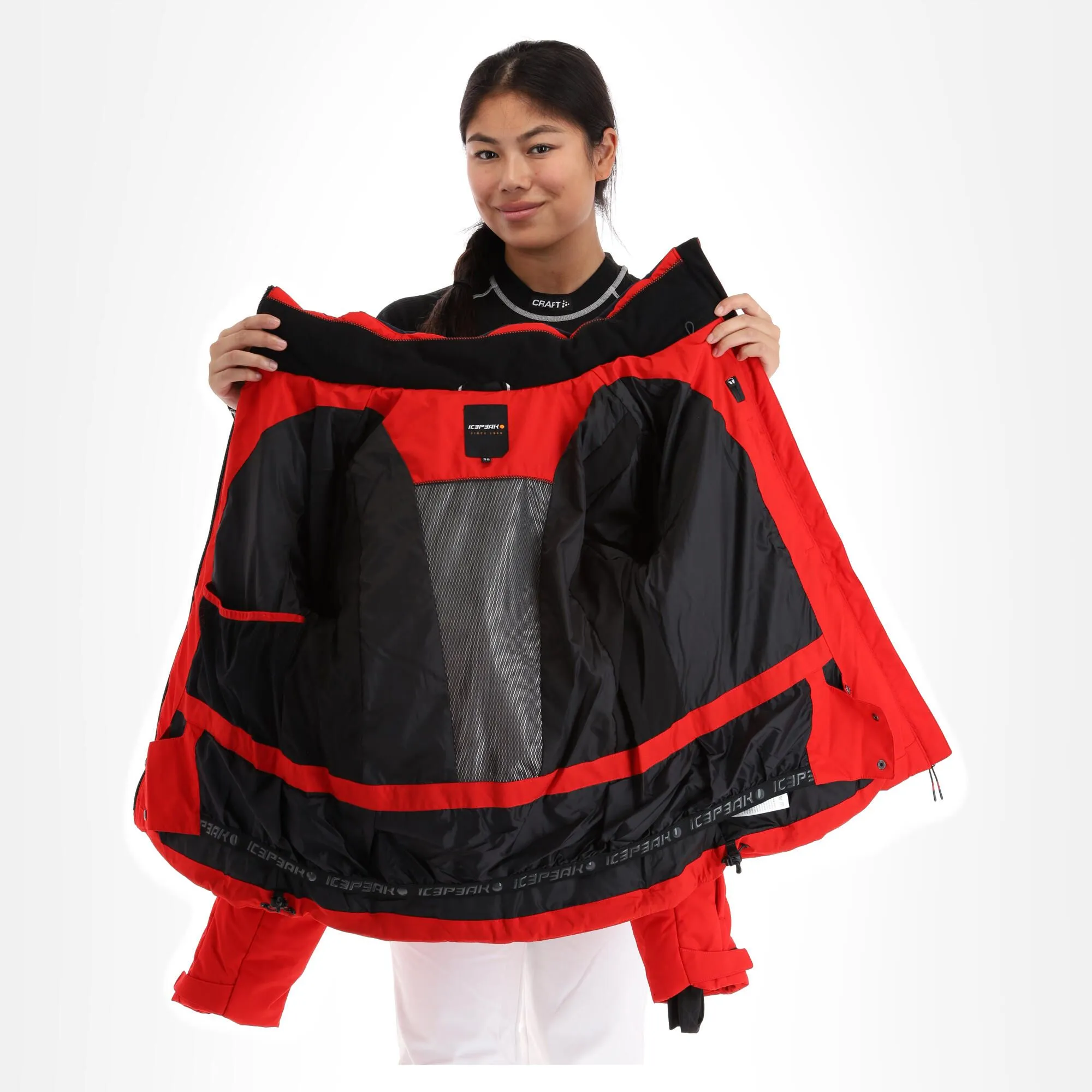 Icepeak, Electra Ski-jas Dames Classic Rood 6 Icepeak, Electra Ski-jas Dames Classic Rood - Afbeelding 5