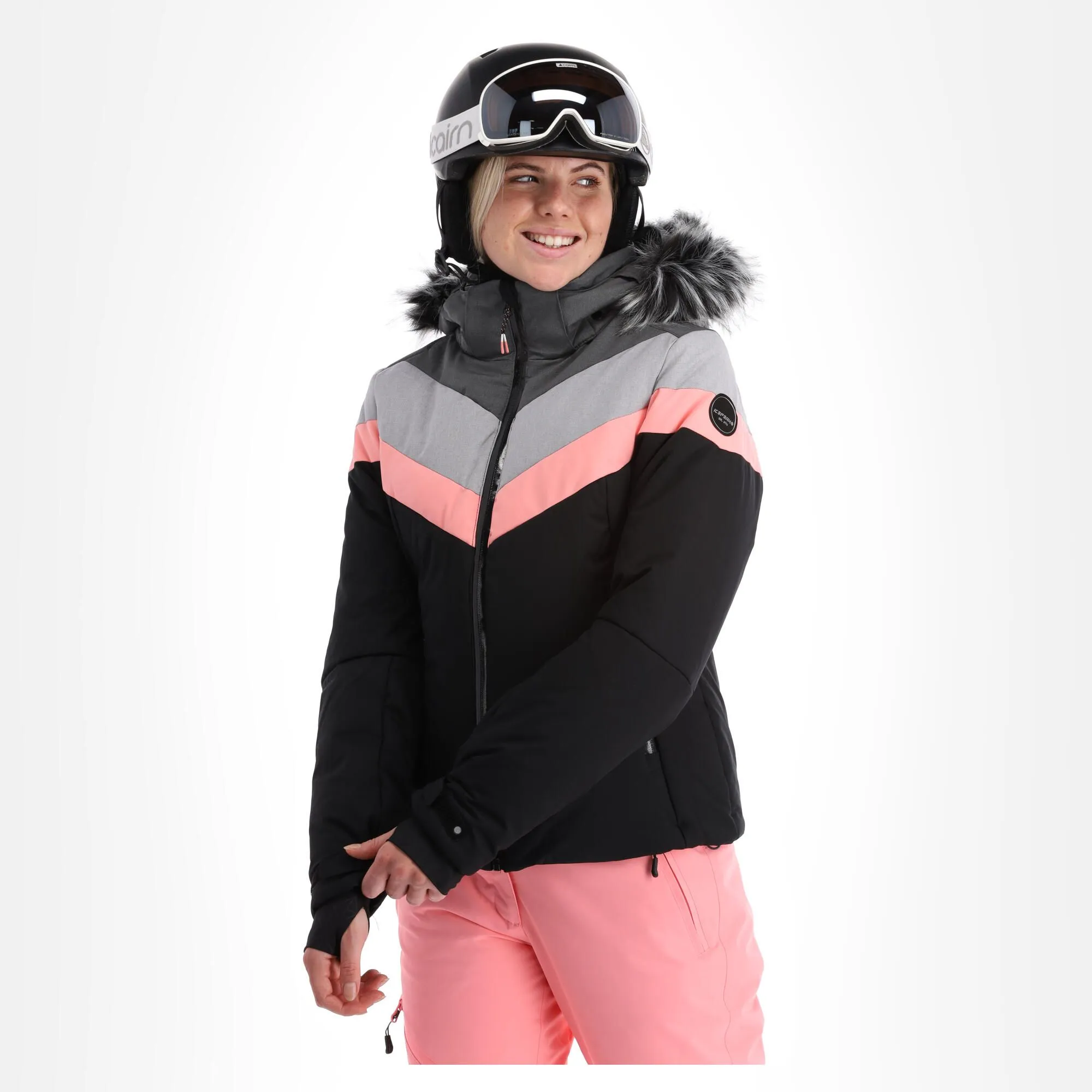 Icepeak, Electra Ski-jas Dames Zwart 3 Icepeak, Electra Ski-jas Dames Zwart