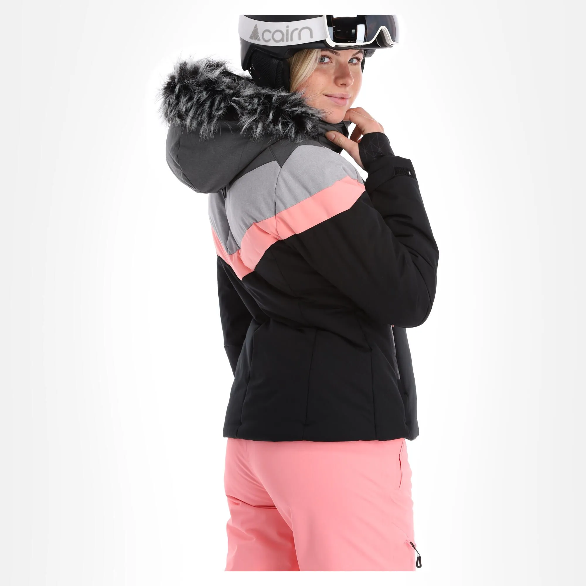 Icepeak, Electra Ski-jas Dames Zwart 4 Icepeak, Electra Ski-jas Dames Zwart - Afbeelding 2