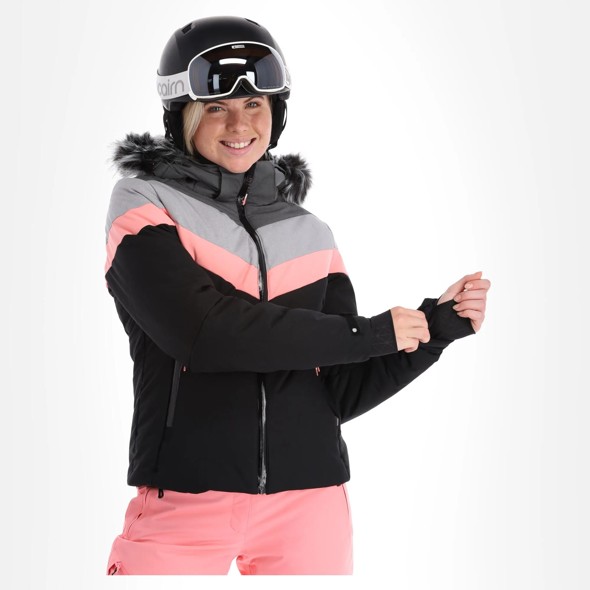 Icepeak, Electra Ski-jas Dames Zwart 5 Icepeak, Electra Ski-jas Dames Zwart - Afbeelding 3