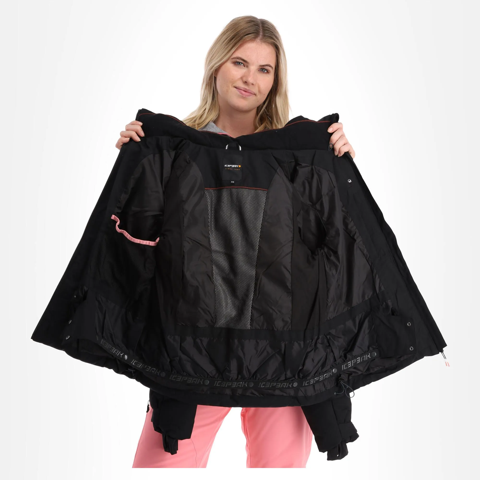 Icepeak, Electra Ski-jas Dames Zwart 7 Icepeak, Electra Ski-jas Dames Zwart - Afbeelding 5