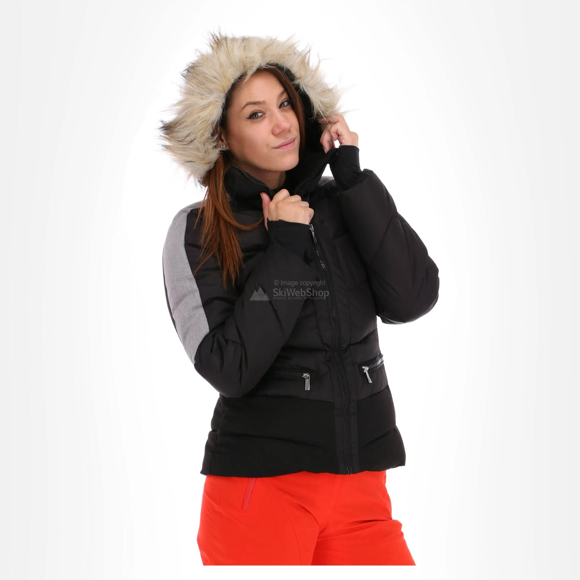 Icepeak, Electra, Ski-jas, Dames, Zwart 6 Icepeak, Electra, Ski-jas, Dames, Zwart - Afbeelding 4