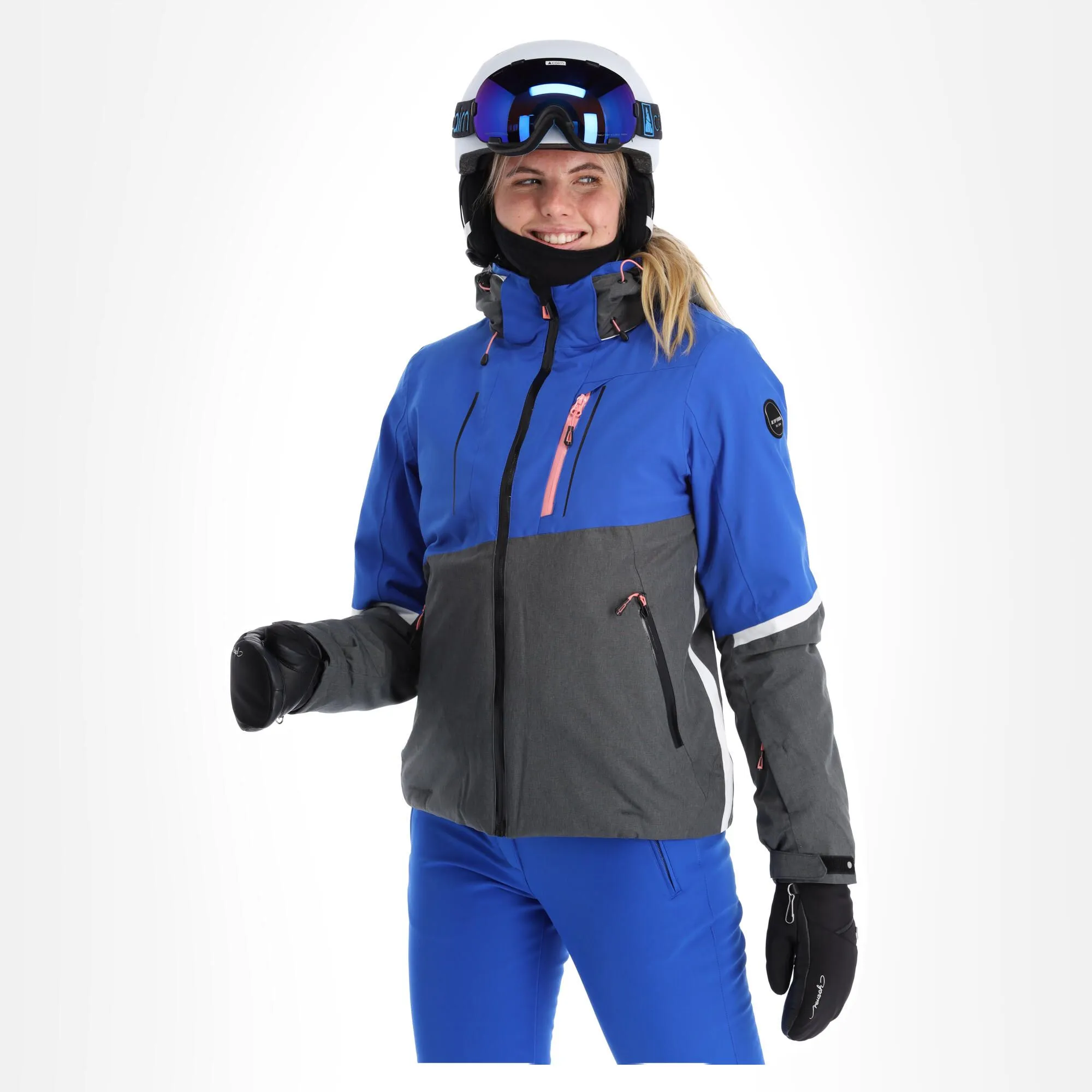 Icepeak, Enoch Ski-jas Dames Blauw 3 Icepeak, Enoch Ski-jas Dames Blauw