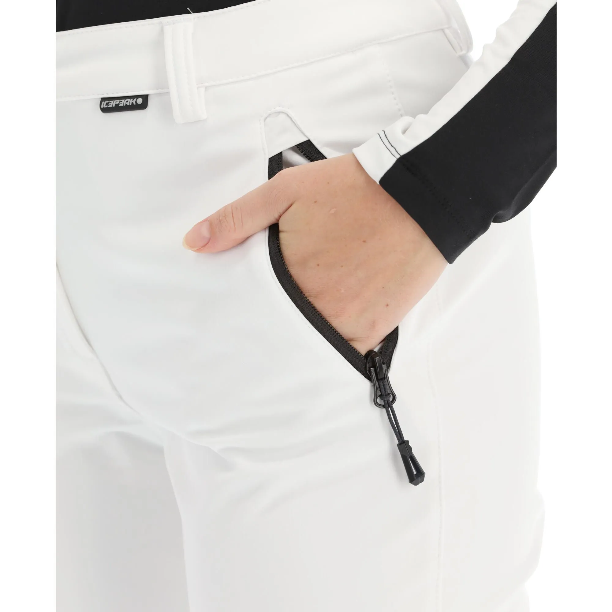 Icepeak, Frechen Softshell Skibroek Slim Fit Dames Optical Wit 8 Icepeak, Frechen Softshell Skibroek Slim Fit Dames Optical Wit - Afbeelding 6