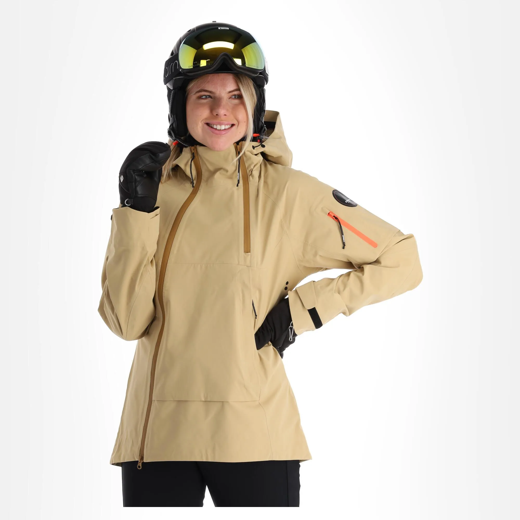 Icepeak, Manteno Hardshell Ski-jas Dames Beige 5 Icepeak, Manteno Hardshell Ski-jas Dames Beige - Afbeelding 3