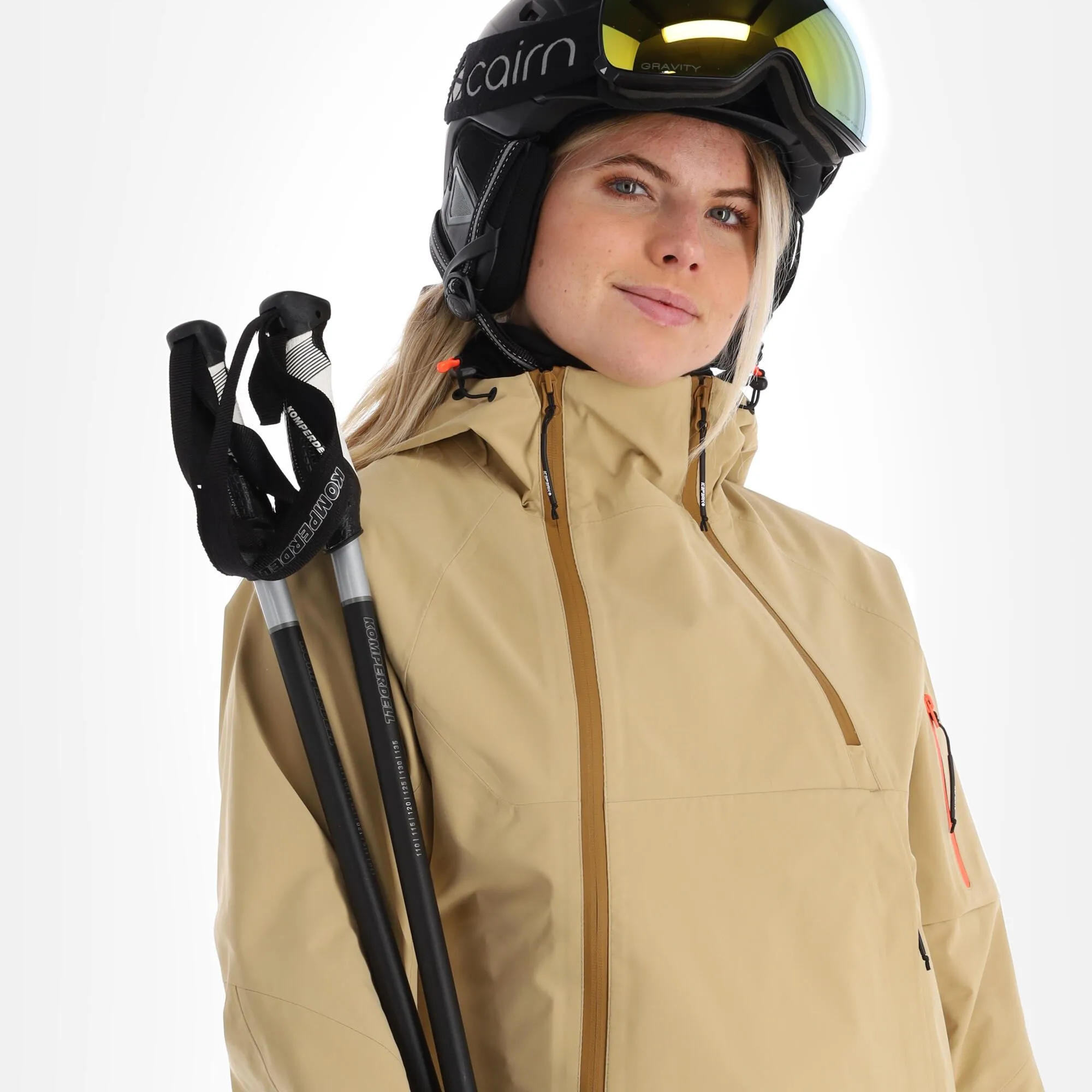 Icepeak, Manteno Hardshell Ski-jas Dames Beige 6 Icepeak, Manteno Hardshell Ski-jas Dames Beige - Afbeelding 4