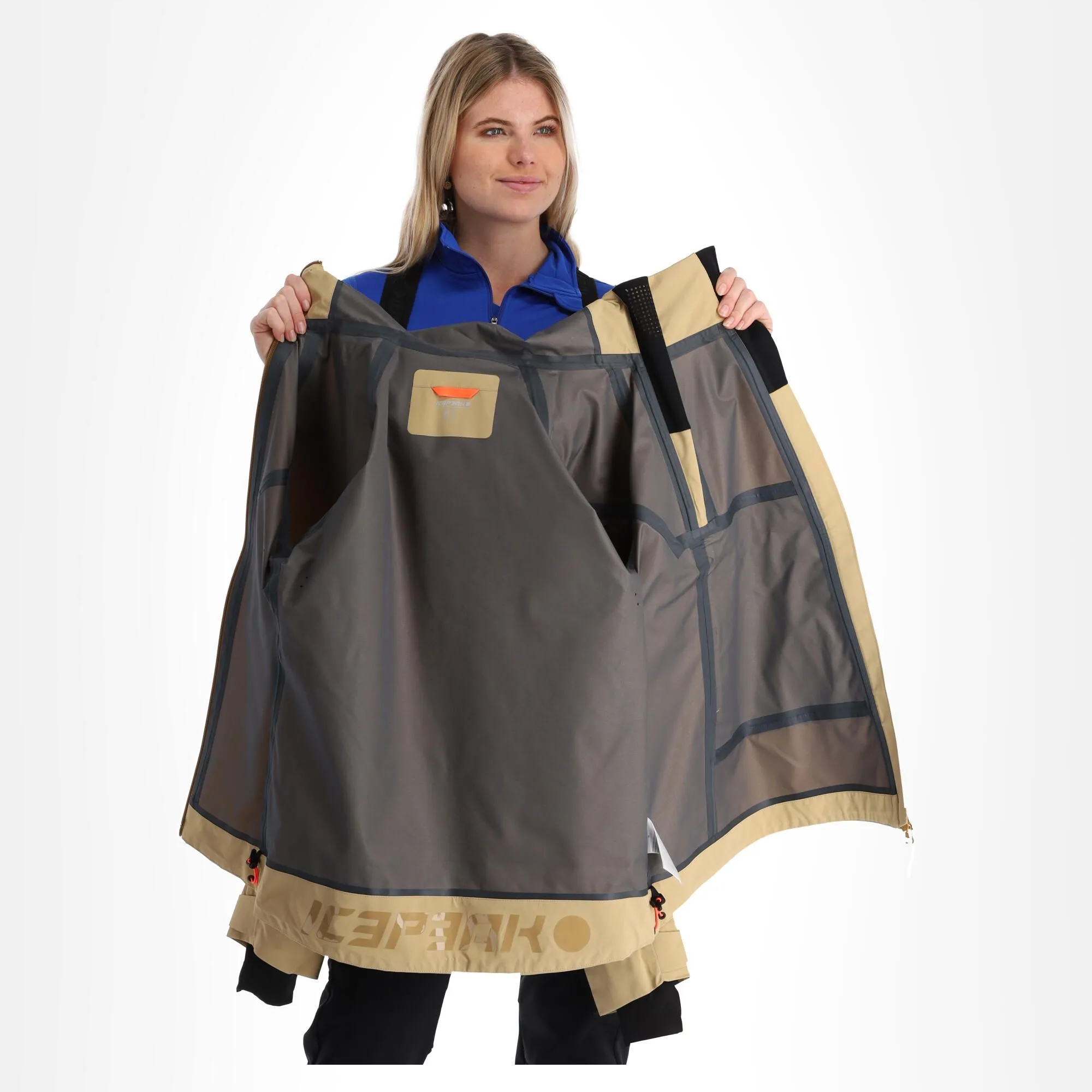 Icepeak, Manteno Hardshell Ski-jas Dames Beige 7 Icepeak, Manteno Hardshell Ski-jas Dames Beige - Afbeelding 5